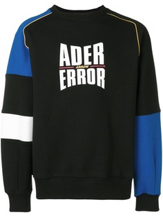 Ader Error paneled logo print sweatshirt