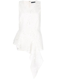 Josie Natori Palm lace sleeveless top