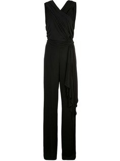 Josie Natori side drape jumpsuit
