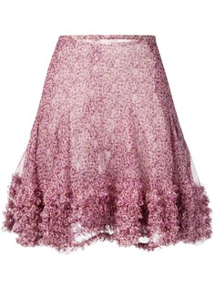 Stella McCartney мини-юбка с цветочным принтом