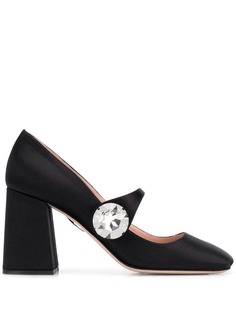 Miu Miu атласные туфли-лодочки Мэри Джейн