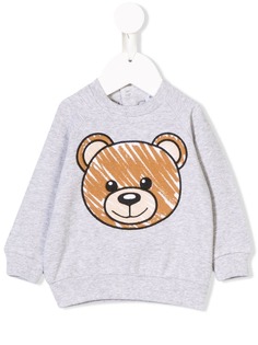 Moschino Kids толстовка с принтом