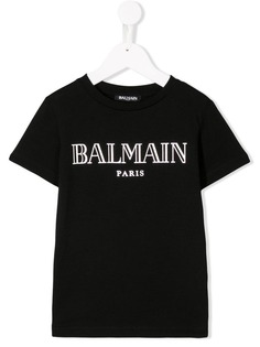 Balmain Kids футболка с логотипом