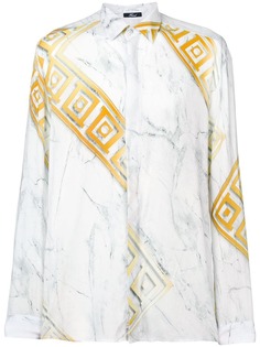Versace Collection рубашка с геометричным принтом