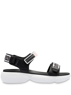 Prada Cloudbust sandals with knit inserts