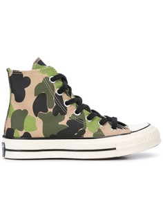 Converse высокие кроссовки с камуфляжным принтом