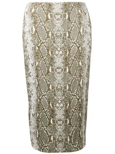 Dvf Diane Von Furstenberg юбка-карандаш с принтом змеиная кожа