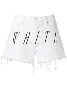Off-White шорты с принтом