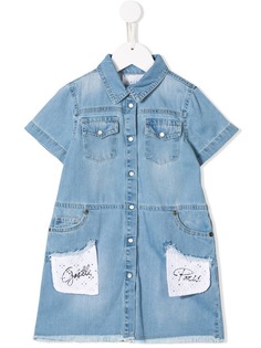 Gaelle Paris Kids denim shirt dress