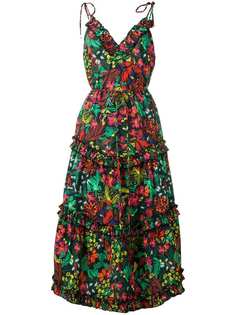 Escada Sport ярусное платье с цветочным принтом