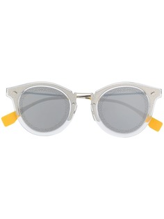 Fendi Eyewear солнцезащитные очки в круглой оправе c логотипом FF