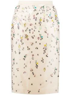 Nº21 декорированная юбка-карандаш