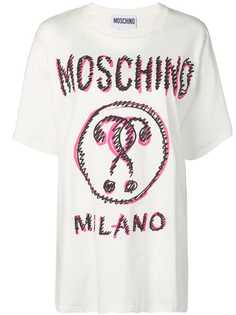 Moschino футболка с круглым вырезом