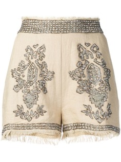 Twin-Set шорты с вышивкой бисером
