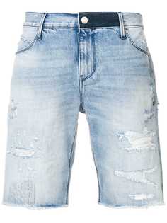 Rta джинсовые шорты с эффектом потертости