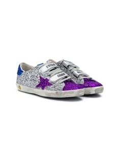 Golden Goose Deluxe Brand Kids кроссовки Superstar с блестками