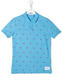 Calvin Klein Kids рубашка-поло с логотипом
