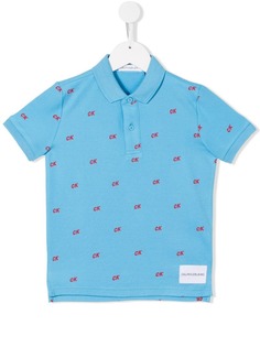 Calvin Klein Kids рубашка-поло с логотипом