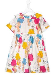 Mini Rodini платье с принтом в виде морских коньков