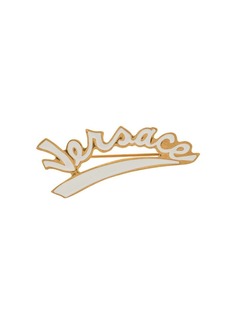 Versace брошь Team с логотипом