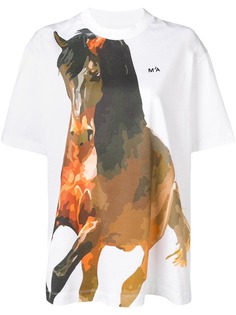 MarquesAlmeida футболка с принтом Horse