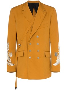 Bed J.W. Ford двубортный блейзер с вышивкой