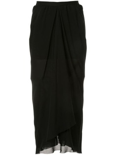 Rick Owens юбка-карандаш с драпировкой