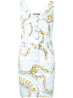 Moschino джинсовое платье с принтом