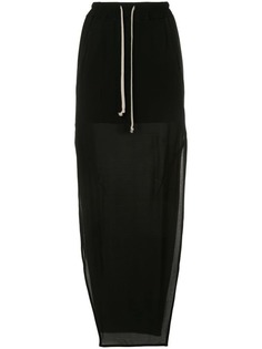 Rick Owens юбка макси с разрезом