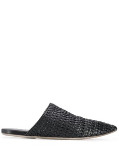 Marsèll мюли с плетеной отделкой