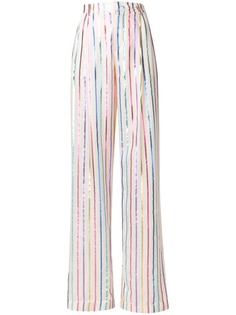 Attico широкие брюки в полоску