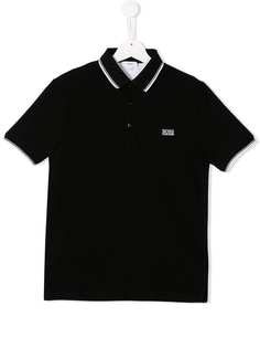 Boss Kids рубашка-поло с короткими рукавами и логотипом