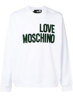 Love Moschino фактурная толстовка с логотипом