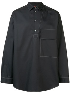 Oamc рубашка оверсайз с контрастным швом