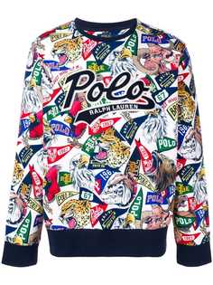 Polo Ralph Lauren толстовка с узором из флагов