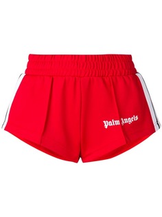 Palm Angels спортивные шорты с принтом логотипа