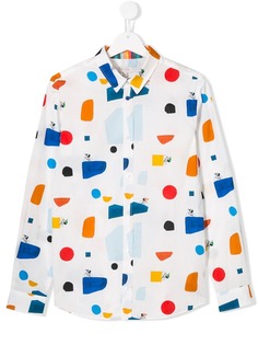 Paul Smith Junior cyclist print shirt
