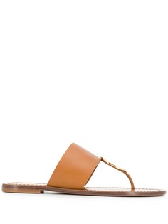 Tory Burch round plaque sandals