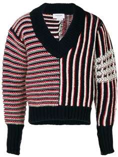 Thom Browne пуловер вязки интарсия