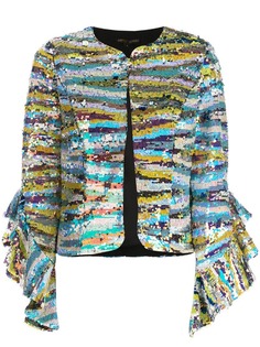 Alberto Makali ruffle embellished jacket