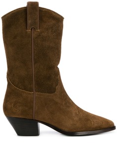Ash suede western boots