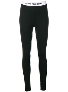 Paco Rabanne logo print track pants