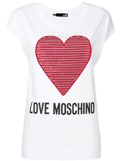 Love Moschino футболка с вышивкой