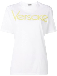 Versace футболка с вышитым логотипом