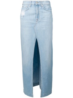 7 For All Mankind длинная джинсовая юбка