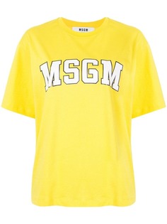 MSGM футболка с логотипом