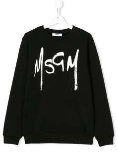 Msgm Kids толстовка с логотипом