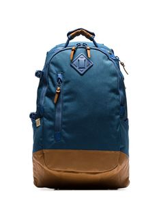 Visvim blue and brown cordura 20L backpack