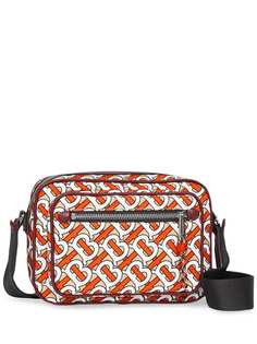 Burberry Monogram Print and Leather Crossbody Bag