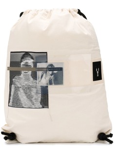 Rick Owens DRKSHDW photographic print backpack